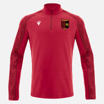 Macron Naryn 1/4 Trainingsshirt in Rot – Langarmshirt für kaltes Wetter