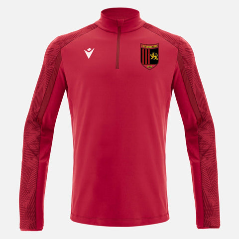 Macron Naryn 1/4 Trainingsshirt in Rot – Langarmshirt für kaltes Wetter